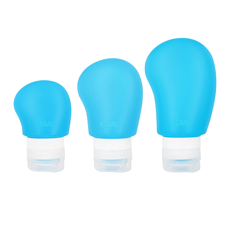 Leakproof Squeezable Travel Bottles Silicone Refillable Travel Cosmetic Toiletry Containers Travel Bottle Sets