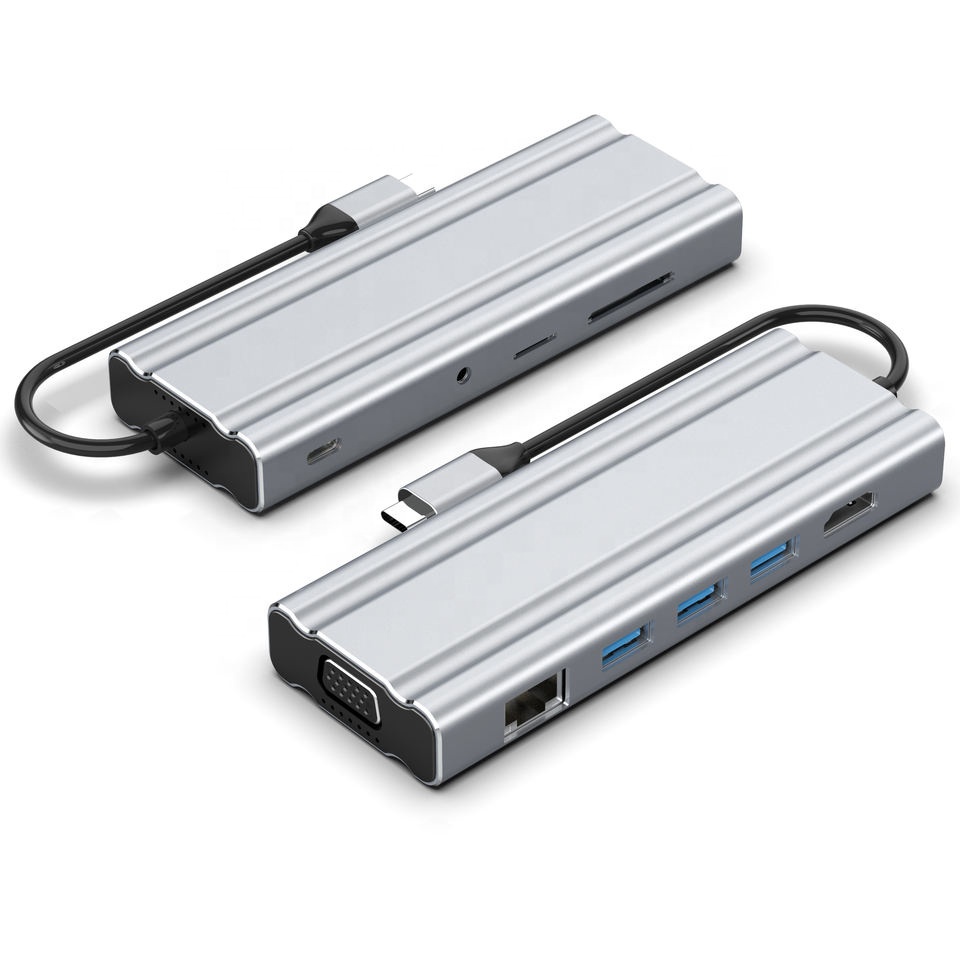 Горячая распродажа 10 в 1 порт USB 3,0 передача SD TF RJ45 аудио Usb Type C концентратор