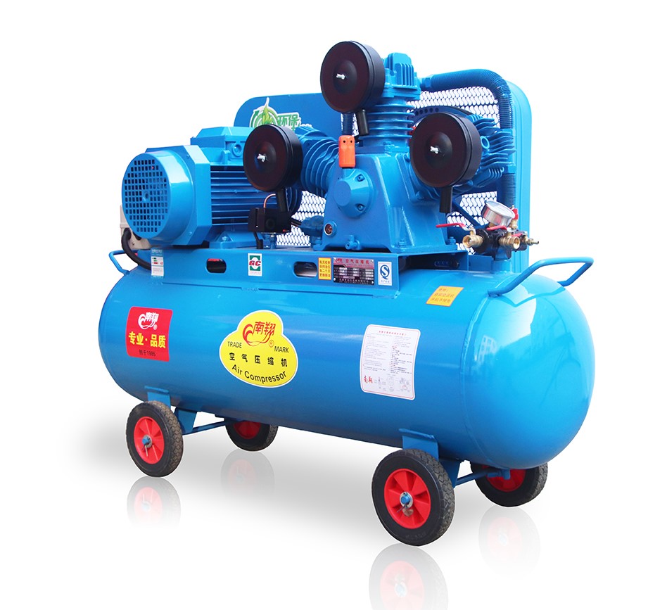 Nanxiang 7.5kw 10hp 8bar переносная цистерна 100L 150L 200L 300L с ременным приводом поршневого типа небольшого воздушного компрессора