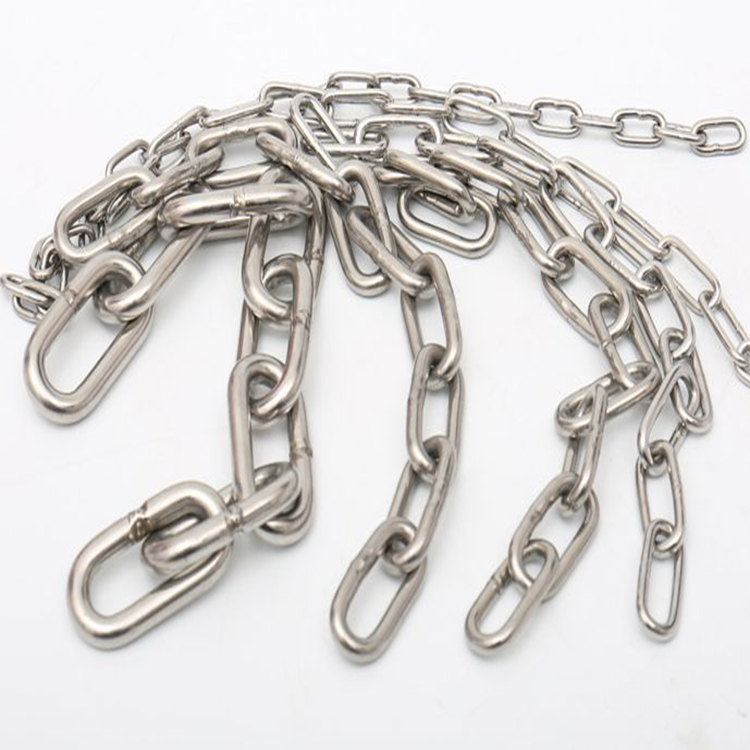 Stainless Steel Twist Chain Link for Guardrail Bollard Post Use