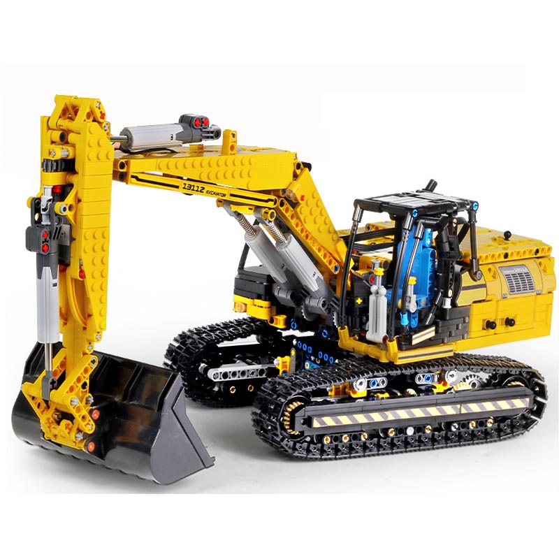 Оптовая продажа с завода, строительные блоки из АБС-пластика App Digger RC Excavator, игрушки