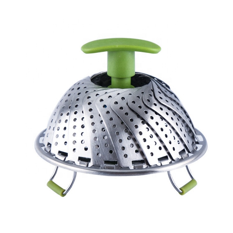 Good Supplier Household Kitchen Utensil Gadgets Stainless Steel Food Retractable Basket Steamer