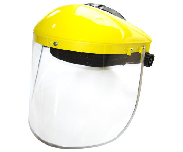 Framed PC lens 20x40cm shield adjustable belt worker working clear splash proof welding mask face shield