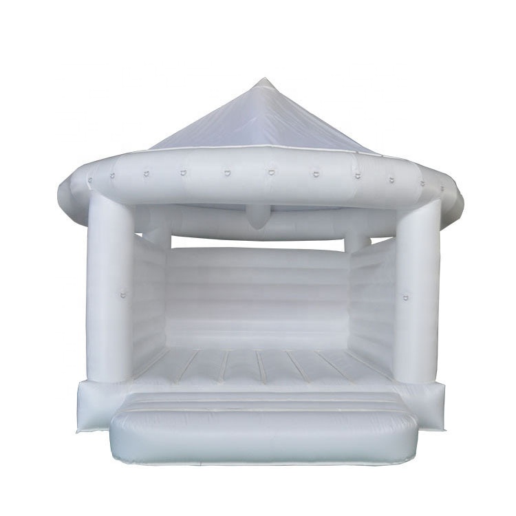 Factory customizedpvc inflatable wedding jumper bouncer castle /jumping bed/bouncy bounce house with air pump