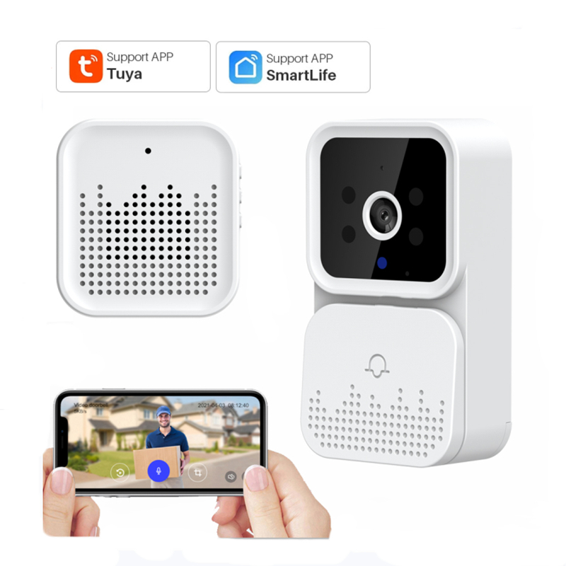 Умный Видеозвонок Tuya Smart Life, Wi-Fi камера безопасности, беспроводная камера безопасности, дверной звонок для дома