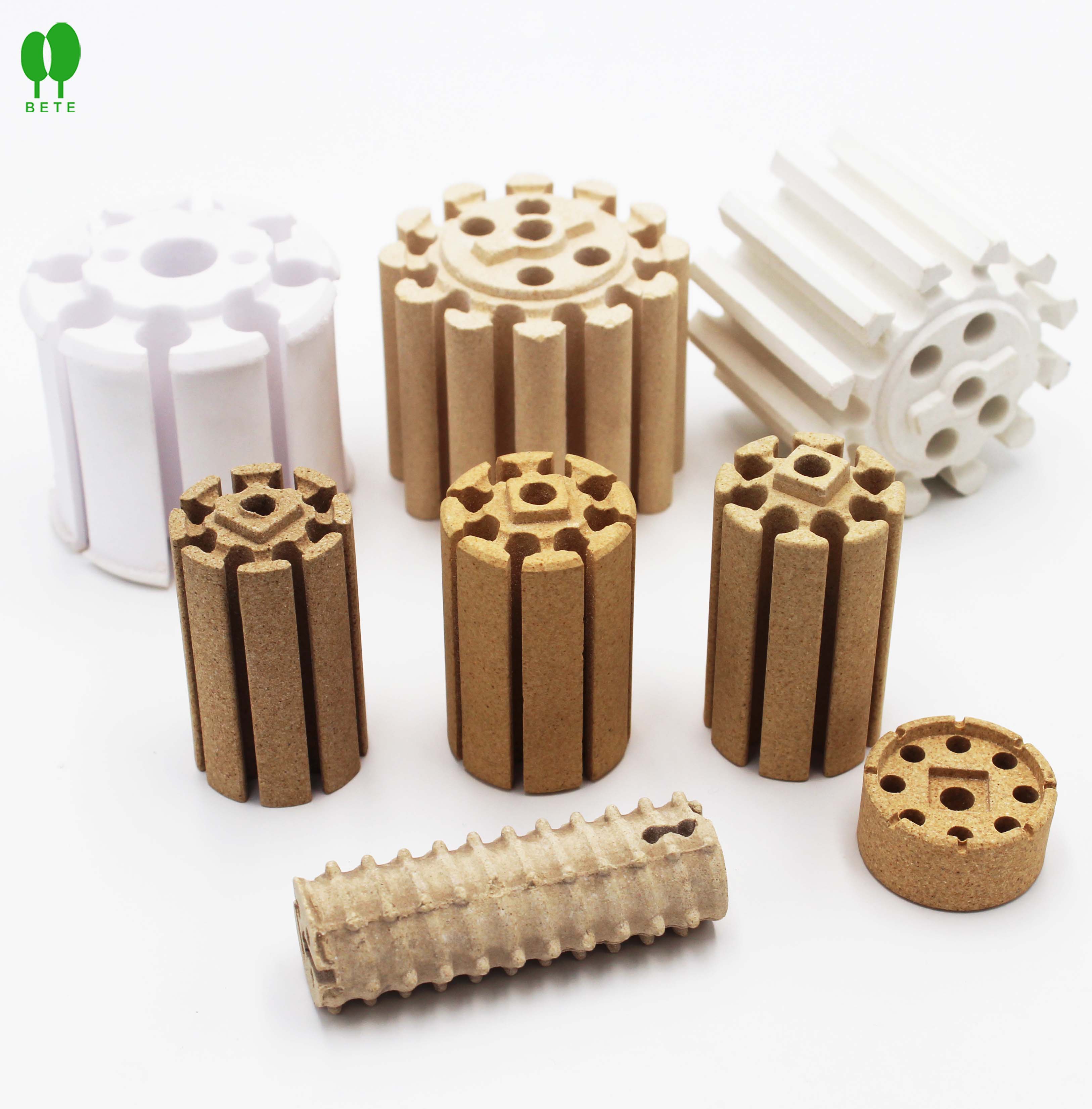 Cordierite ceramic grooved heating joints of bobbin