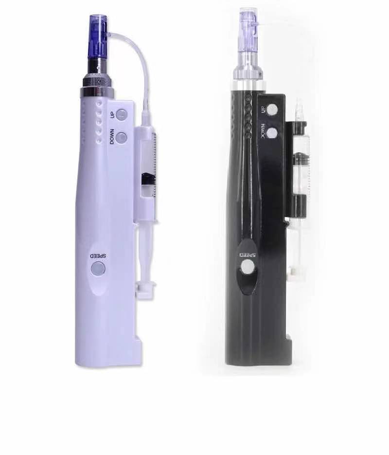 Wireless Meso Injector PRP Mesotherapy Injection Gun Derampen Water Light Microneedle Beauty Instrument for Skin Rejuvenation