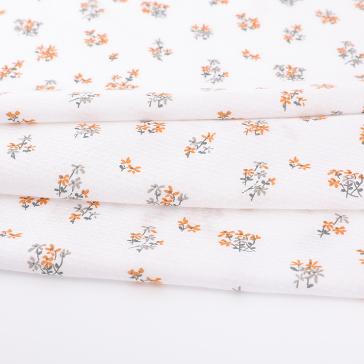 Soft light weight custom design pattern 100%rayon woven jacquard dress fabric