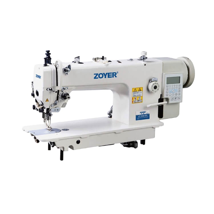 ZY0303-D4 zoyer кожа с прямым приводом heavy duty топ с нижней корма швейная машина с фунцкией шитья закрытых стежков шагающая прижимная лапка