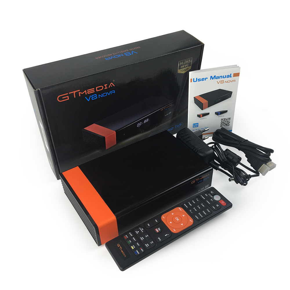 Оригинальный GTMEDIA V8 Nova DVB-S2 поддержка H.265 спутниковый ТВ-приемник для Северной Америки Biss key Cccam Newcam Mgcam Встроенный Wi-Fi