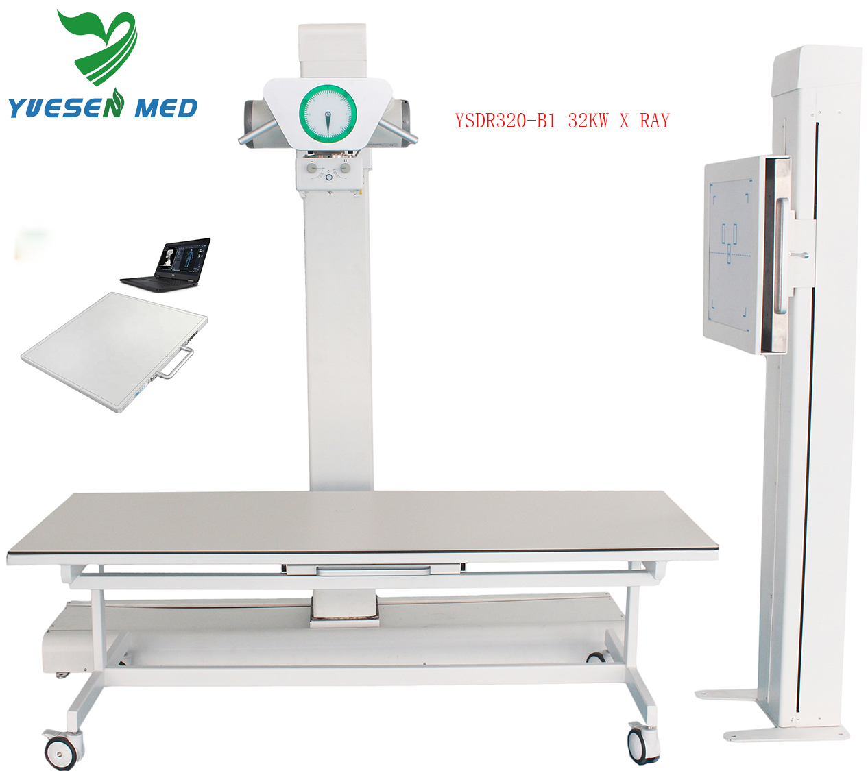 YSDR320-B1 DR система рентгеновского аппарата цены с рентгеновский детектор для медицинской пользы больницы