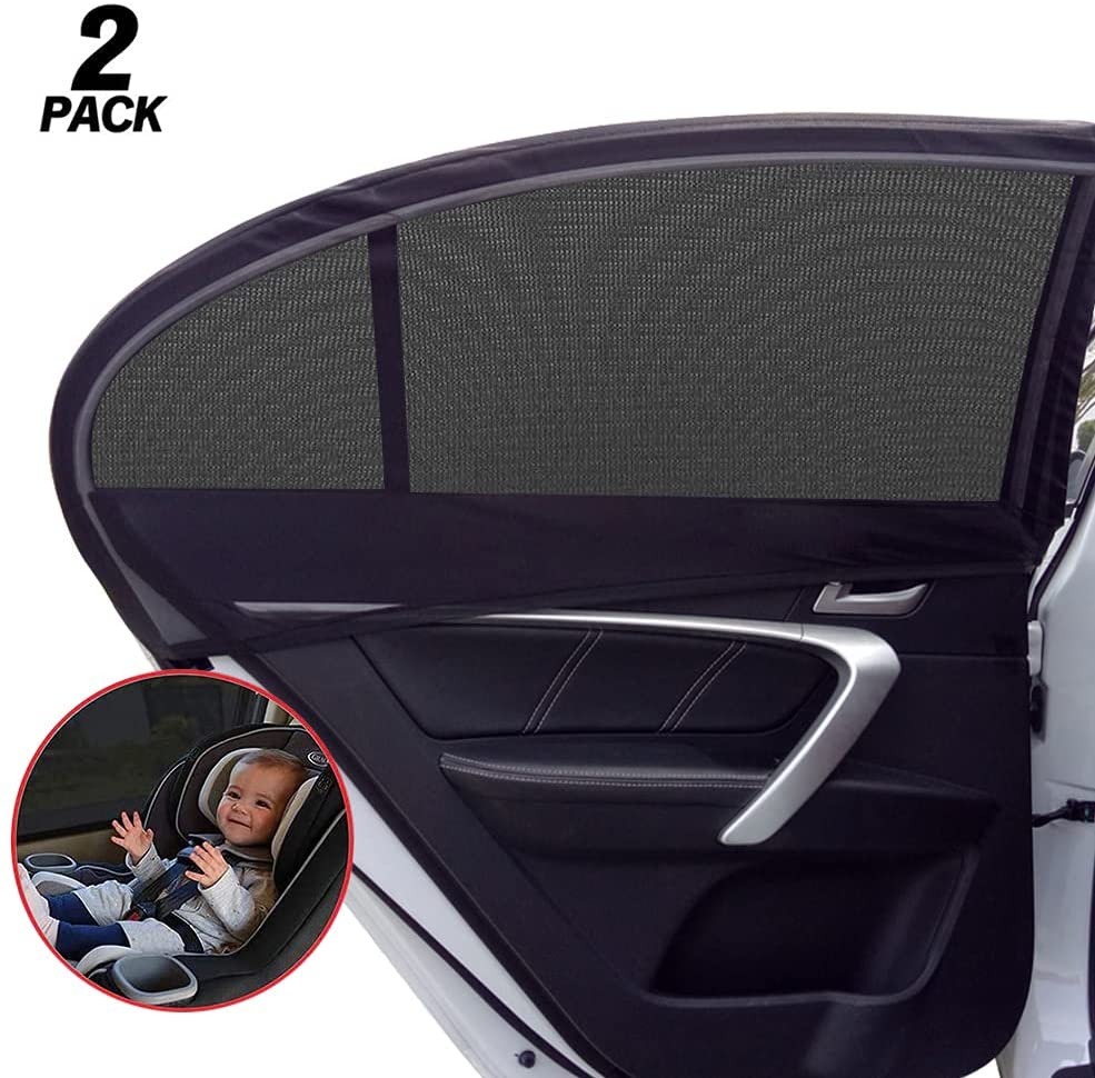 Double Layer Design Car Sun Shade  Front Window Shades Privacy Protection for Toddler Kids Baby Adult