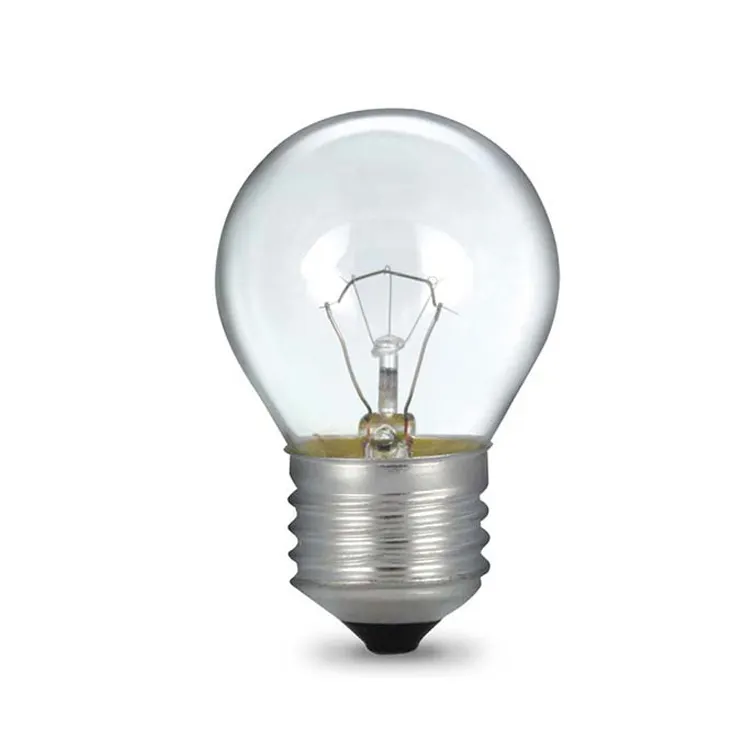 Wholesale incandescent light bulb G45 Globe Clear 25W 220-240V incandescent lamp