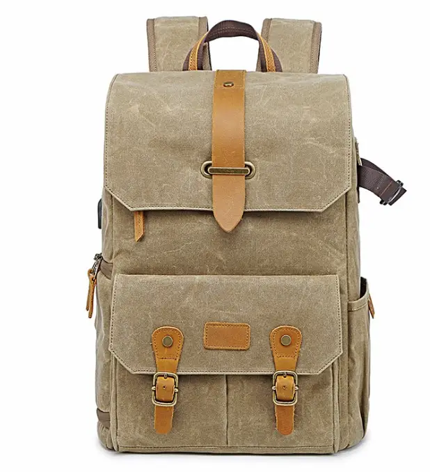 Hot sale high quality nylon vintage waterproof camera backpack bag