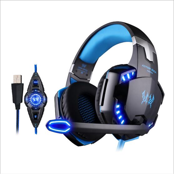 Компьютерные наушники 2019 G2200 KOTION каждый ПК игровая гарнитура 7,1 USB микрофон наушники стереонаушники