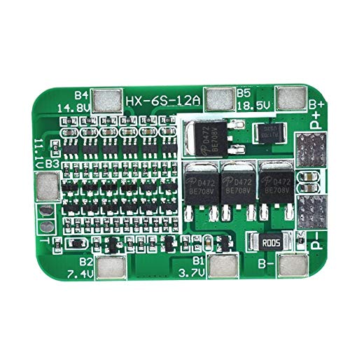Защитная плата PCB BMS 6S 12 а 24 В для 6 пакетов литий-ионных и литиевых батарей 18650, комплект для самостоятельной сборки модуля батареи