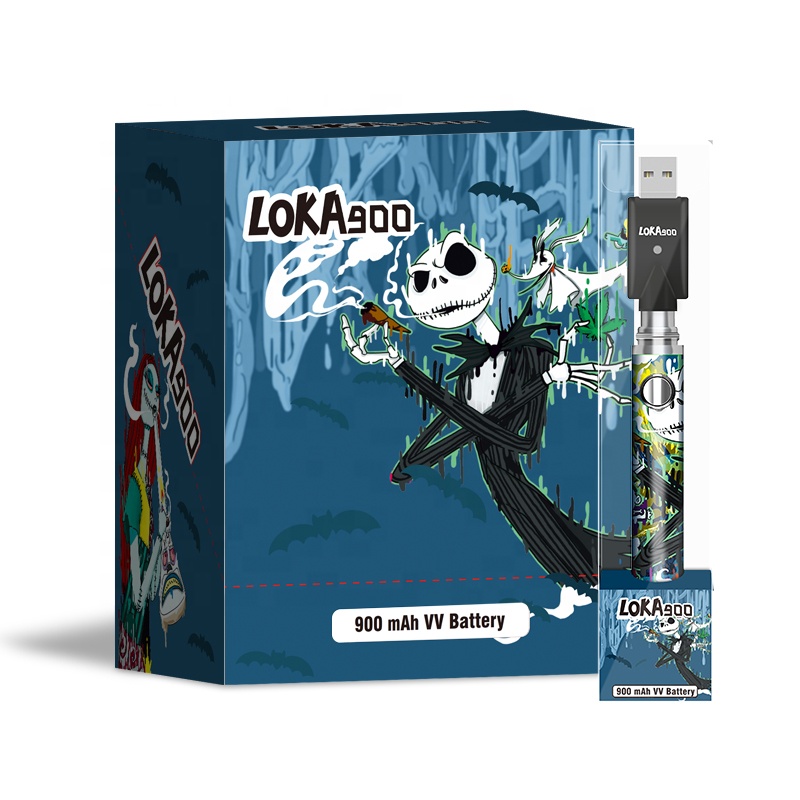 New Arrival Loka 900mAh Twist Battery 510 Thread Evod Vaporizer Pen Battery