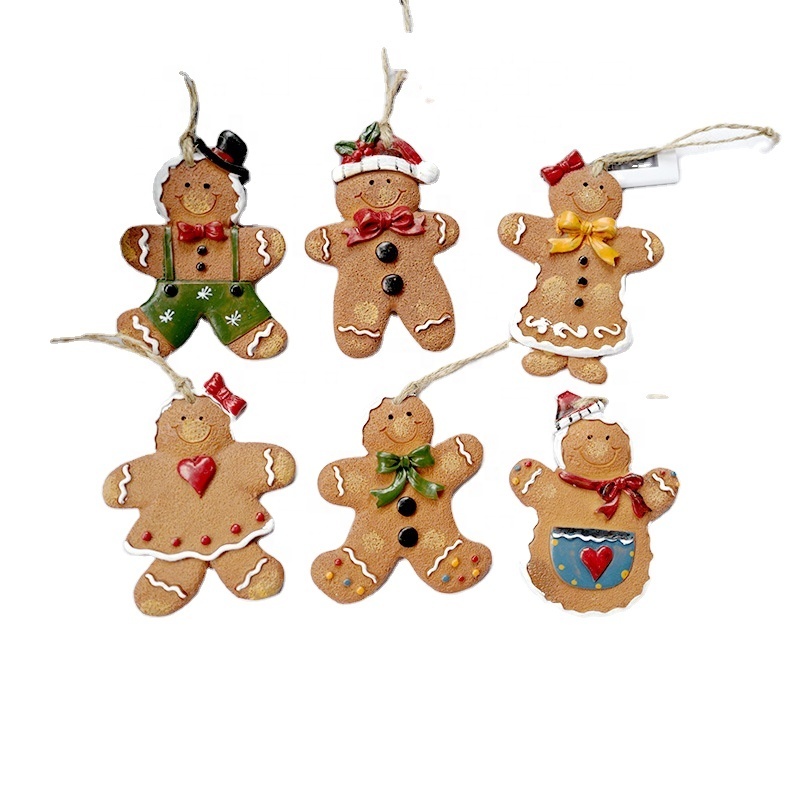 Christmas Gingerbread Ornaments Gingerman Hanging Decorations Hanging Ornament Ginger Bread Decorations Doll Hanging Charms