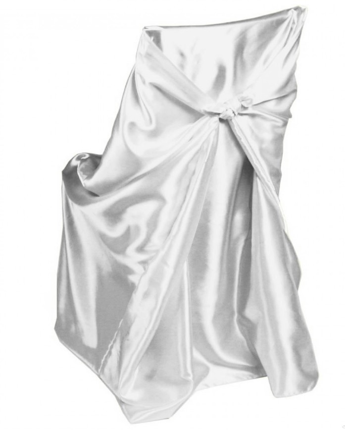 Dropshipping Faux Silk Chair Cover DIY Banquet Chair Cover Polyester Material Party Wedding Chair Covers