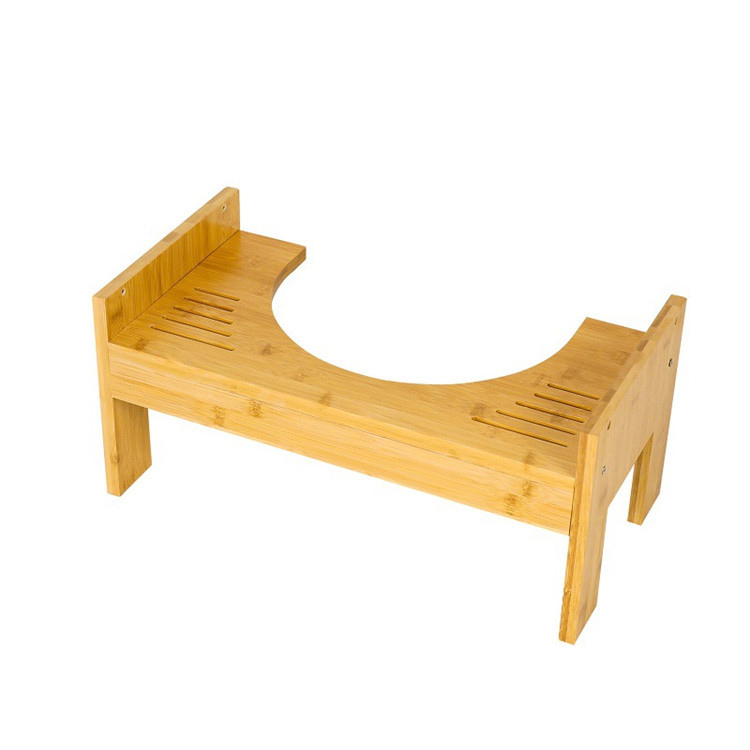 Hot selling bamboo toilet stool bathroom squatting bench