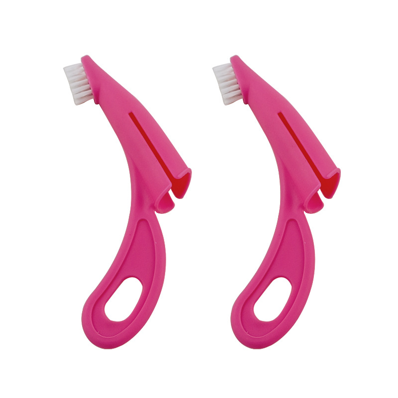 Pet finger toothbrush cat and dog oral cleaning beauty tool soft brush