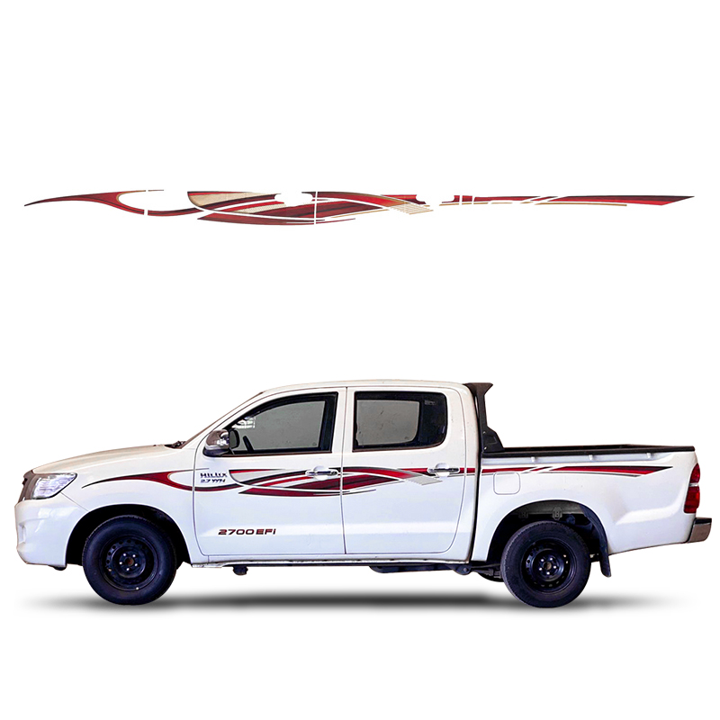 Новый дизайн украшения для автомобиля виниловые наклейки 2015 Hilux наклейки для кузова автомобиля для Toyota пикапа полосы