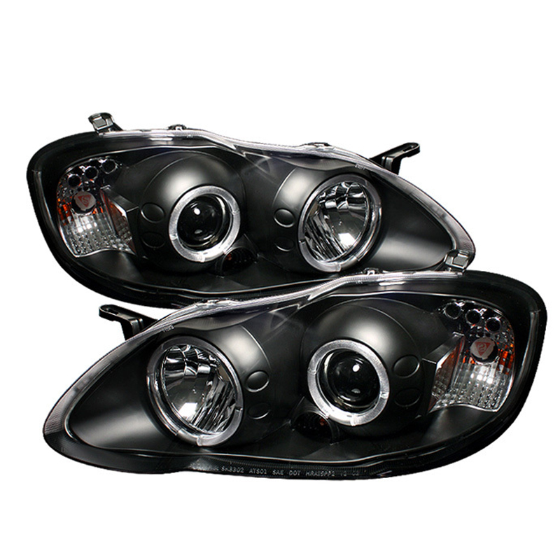 Светодиодные фары Angel Eyes и DRL для Toyota Corolla 2003-2008, модифицированные фары