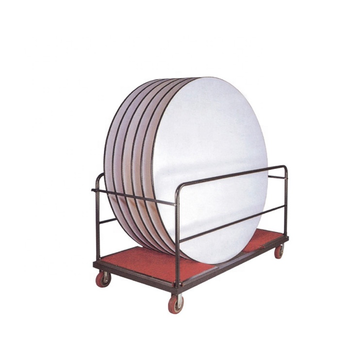Hotel banquet hall round table trolley for wedding