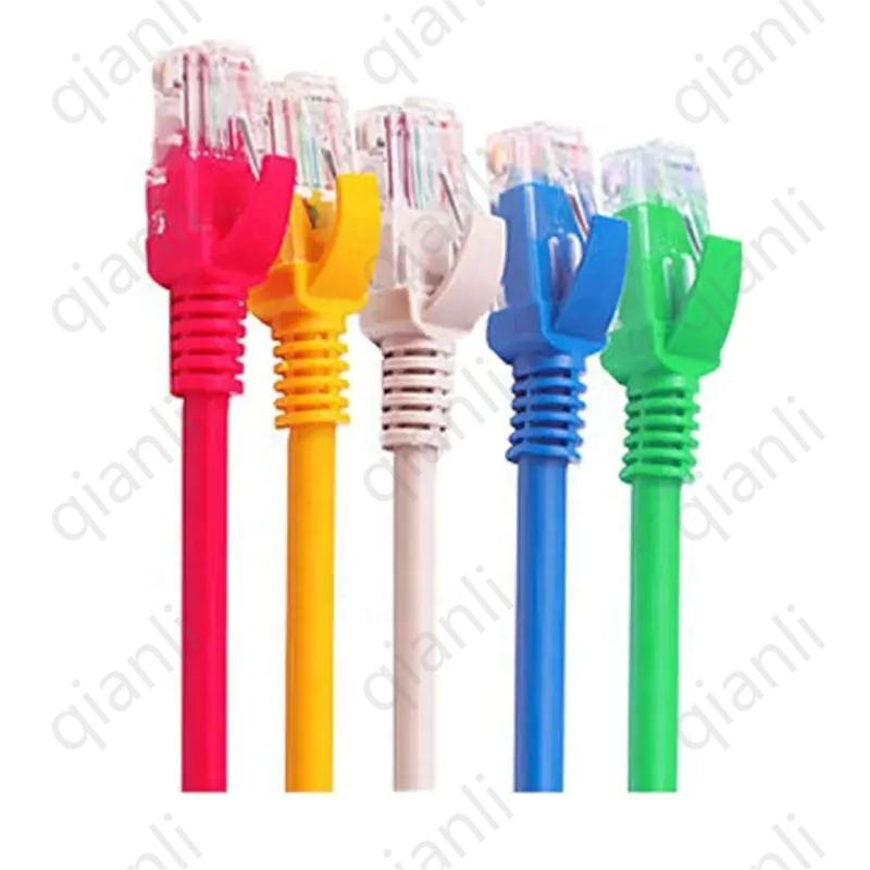 Оптовая продажа с фабрики, Китай, Круглый/плоский Cat5E Cat6 Rj45 готовый сетевой кабель Ethernet, сетевой кабель 3 м, патч-корд
