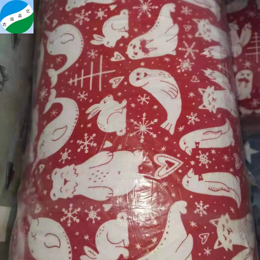 ready stock A grade 100%cotton print flannel fabric stock fabric