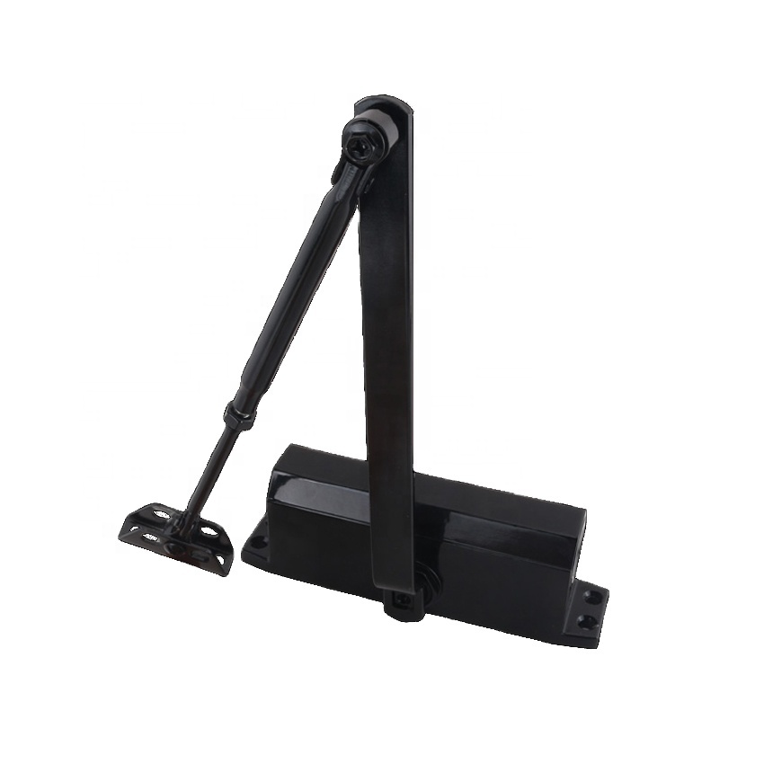 Roeasy A-061 Matt Black45-60kg Aluminum hydraulic heavy duty automatic door closer with Sliding Arm