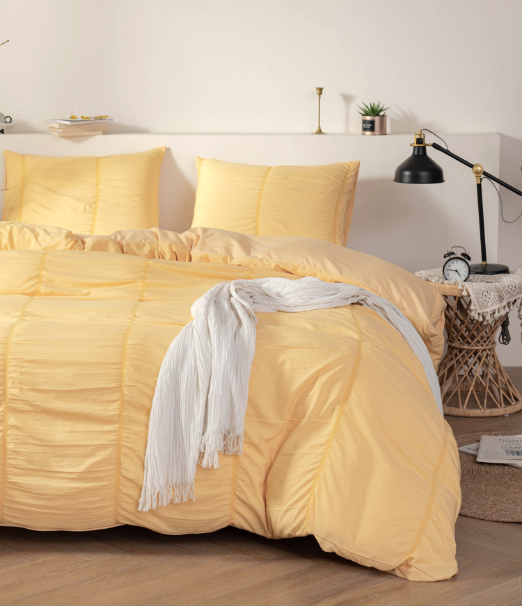 Amazon Hot Sale Luxury Home Bedding Set Full Size Seersucker Duvet Cover