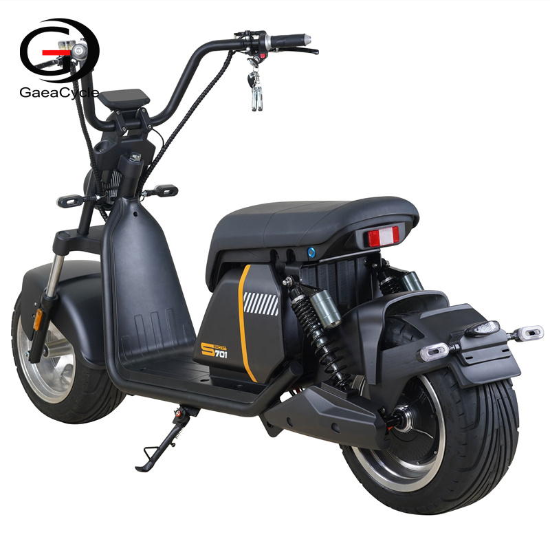 Gaea Citycoco 701 EEC 2000W внедорожный электрический скутер с толстыми шинами, литиевая батарея 60 в