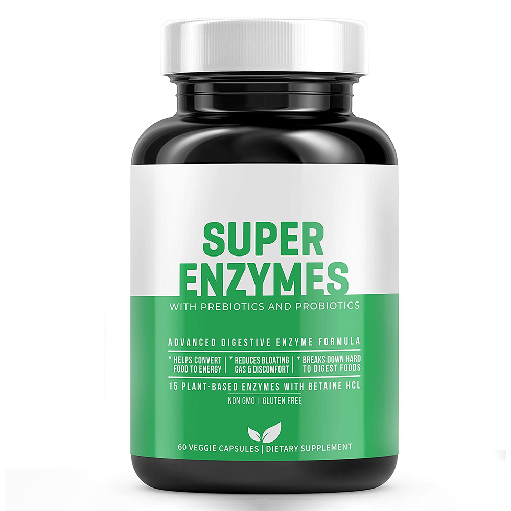 Probiotic supplements 60 veggie capsule digestive protease enzymes blends