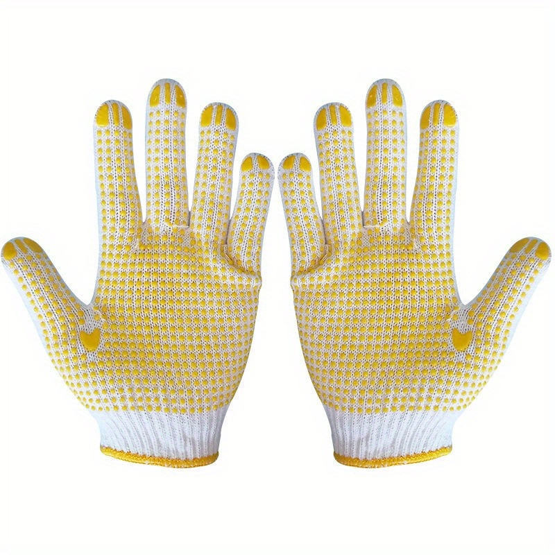Anti-slip Costeelknitted Genebrassurpose Cotton Knitted Work Steelots Gloves Safety Work Hand Gloves Water Proof Gloves DSG-2004
