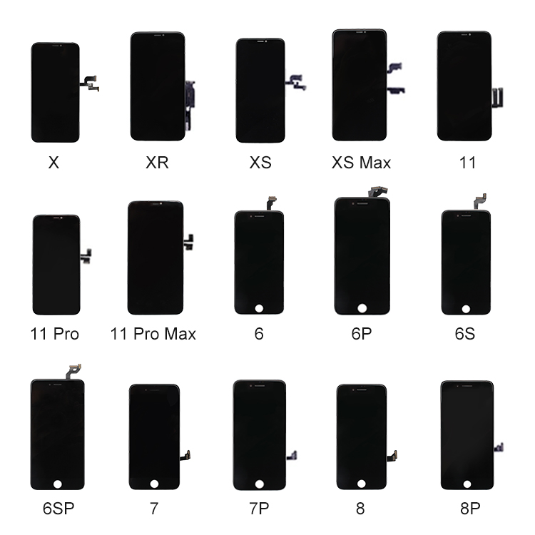 ЖК-дисплеи OLED для мобильных телефонов Iphone 6, 6 Plus, 6S, 7 Plus, X, Xr, 11, 12 дюймов