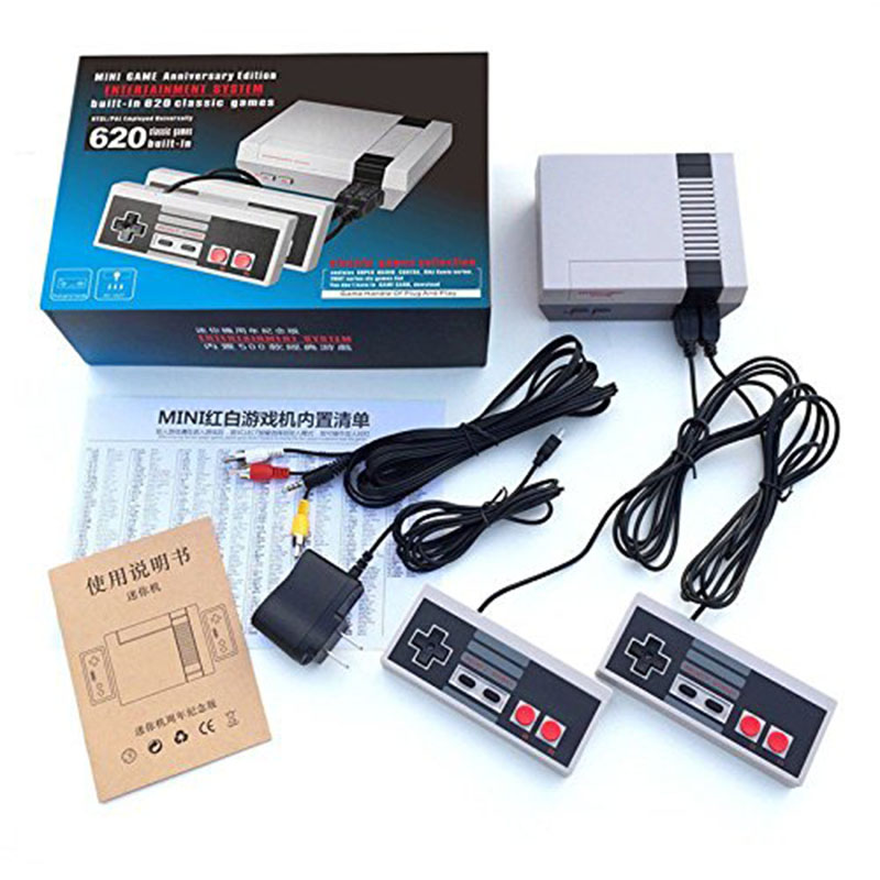 Original Family Retro TV Game Console Built-in 620 Classic Video Games Handheld Game Player