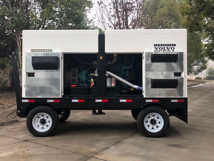 New factory sale powered by Korea Doosan engine DP086LA trailer type 200KW diesel generator set