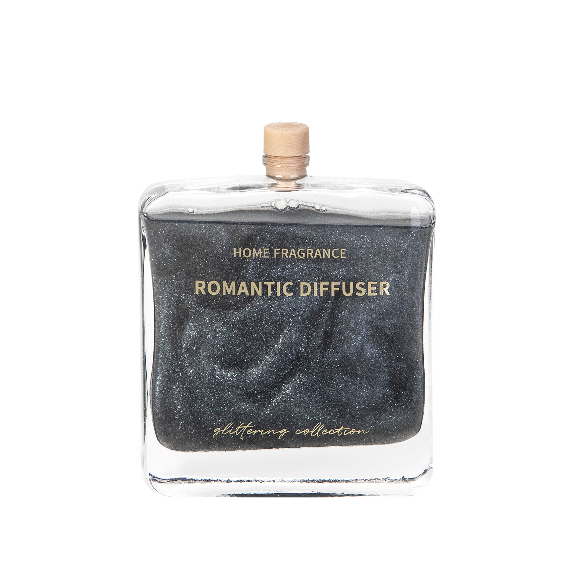 New Design Glittering Color Liquid Reed Diffuser Quicksand With Essential Oil Diffuser Set