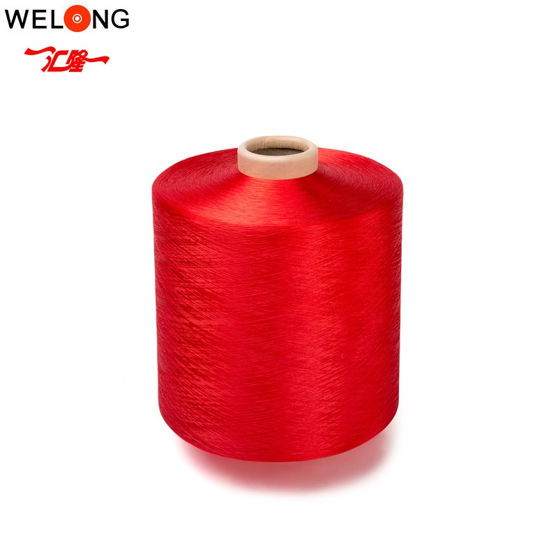 Recycle dope dyed 150 денье его текстурированная полиэфирная пряжа