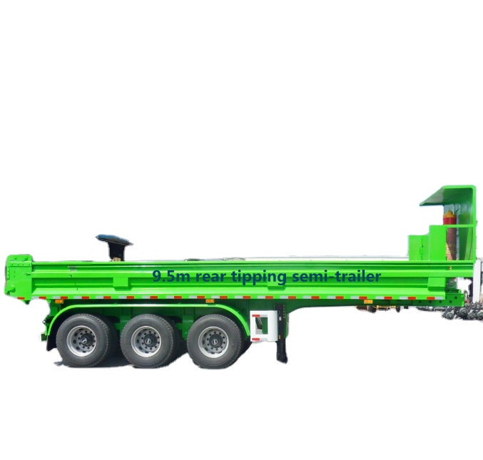 Полуприцеп грузовика буксировочный трос Heavy Duty Гидравлический Опрокидывающий 3-х осный полуприцеп самосвал прицеп