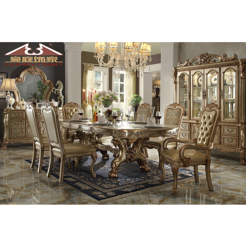 Hot Sale Modern American style luxury dining table French antique classic table