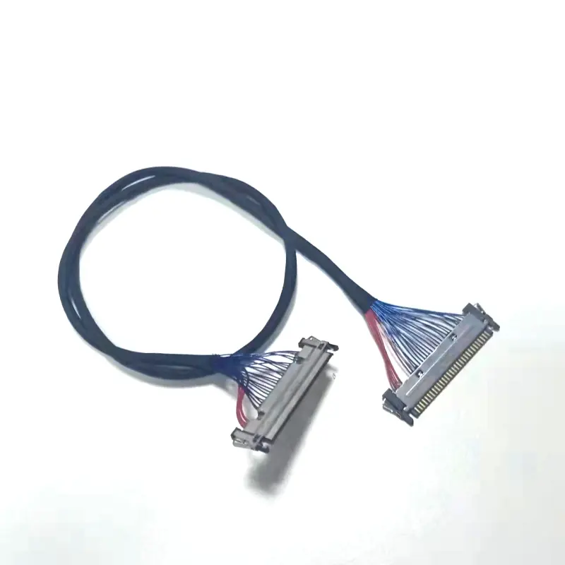 OEM Custom LCD Screen Cable IPEX Display Cable Custom 20 30 40 Pin micro coax LVDS Cable for LCD Panel