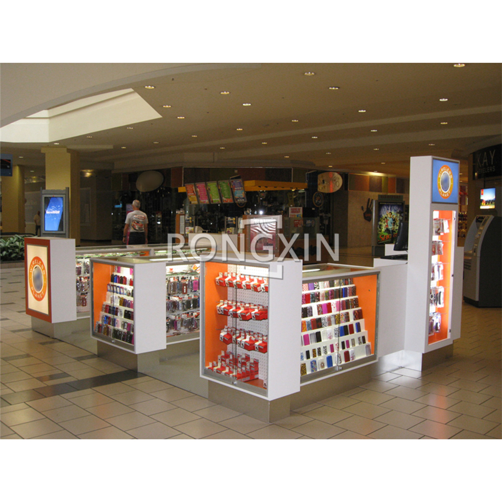 Custom Shopping Mall Cell Phone Repair Kiosk Commercial Retail Store Furniture Manufacturers Center Mall Phone Accessories Kiosk