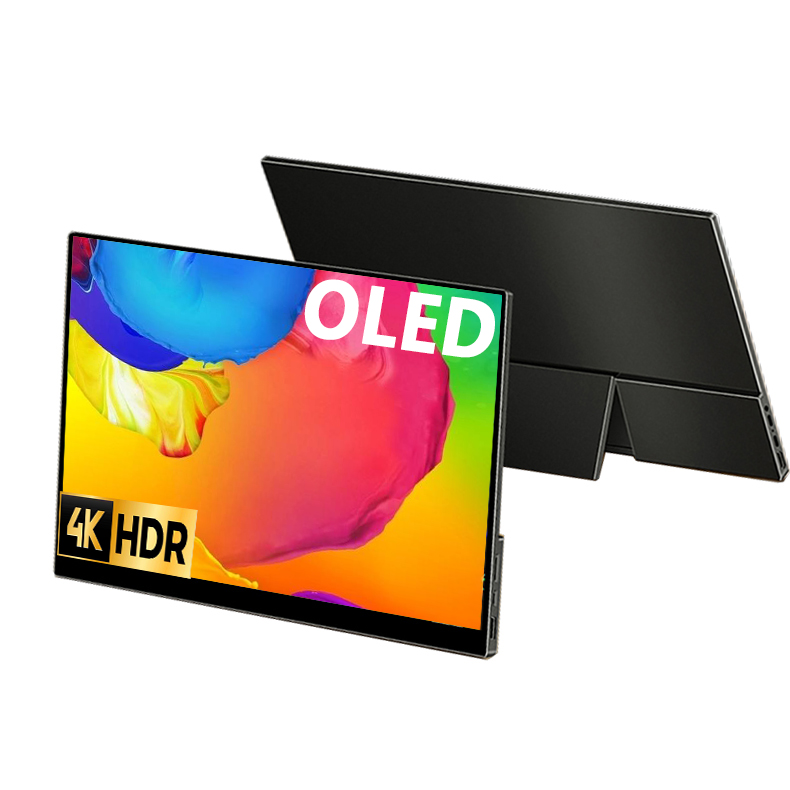 Гибкий кабель HDR 3840 2160 Type-C HDM я совместимый внешний 13,3 17,1 "портативный дисплей на органических светодиодах 15,6 дюймовый сенсорный экран с разрешением 4K UHD портативный монитор