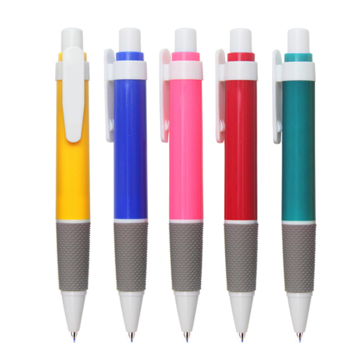 Factory Wholesale Cheap promotional & advertising Custom LOGO printed 1.0mm Black Ink Plastic Ballpoint Pen