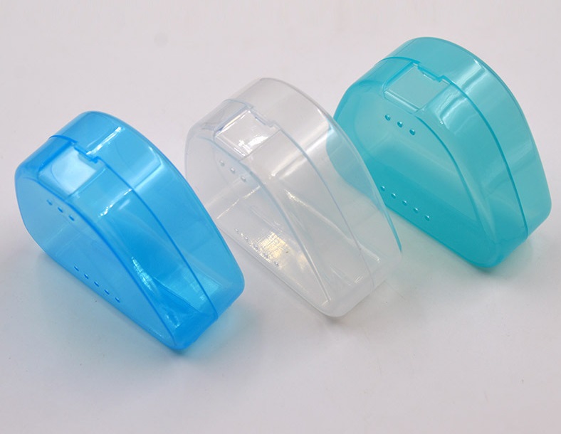 Silicone Case Boxing Mouth Guard Transparent Cases With Dental Plastic Storage Mouth Guard Case