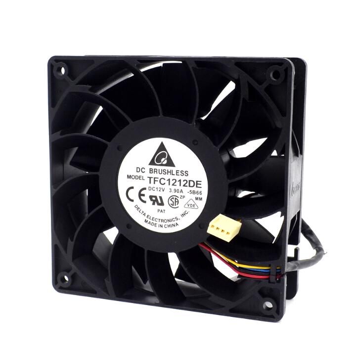 Вентилятор охлаждения 120*120*38 мм для Antminer S9 L3 + S9i 4800 об/мин