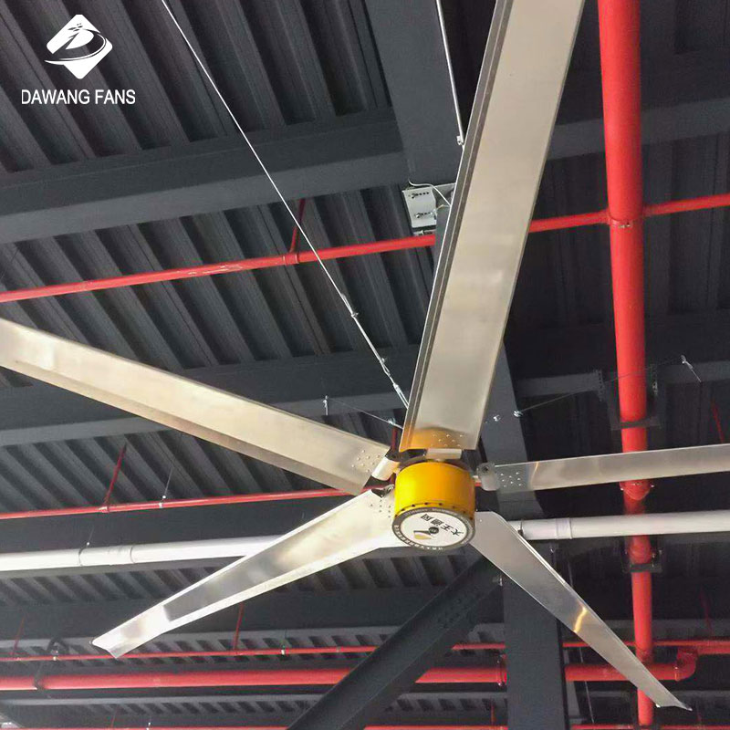 Супер HVLS 7,3 м потолочный луч Простая установка вентиляционные вентиляторы промышленные центробежные вентиляторы