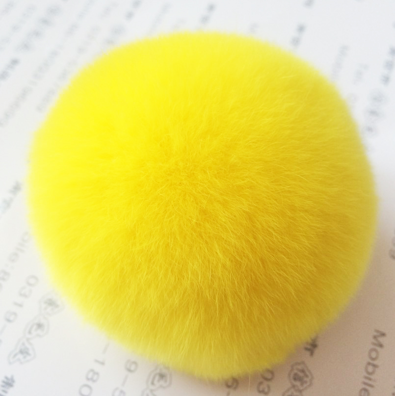 Различные размеры с пышным кроличьим мехом pom poms как брелок для ключей с подвесками